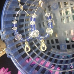 Gorgeous Swarovski beaded earrings NWT